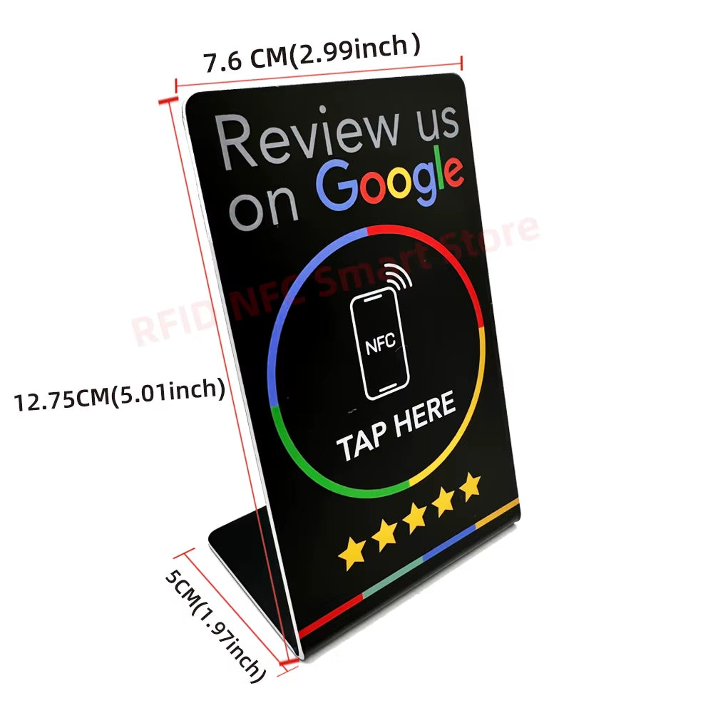 Revvu NFC Review Stand - Effortless Google Reviews at Your Fingertips