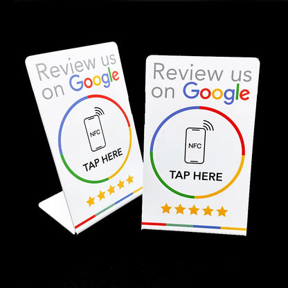 Revvu NFC Review Stand - Effortless Google Reviews at Your Fingertips