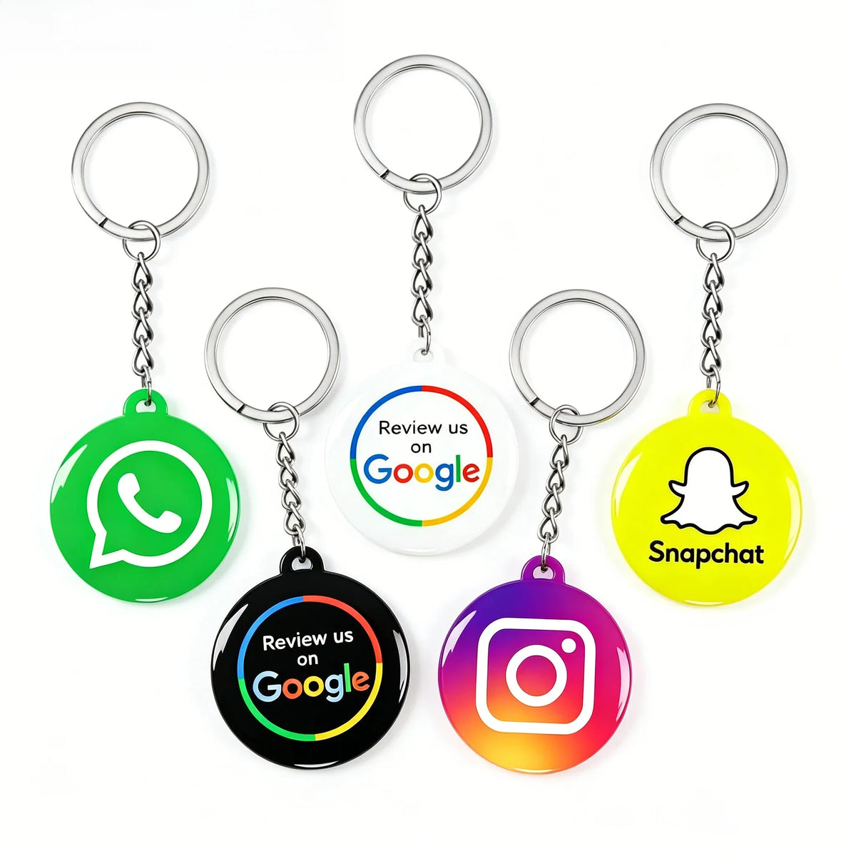 Revvu NFC Review Keychain - Effortlessly Collect Customer Feedback On-the-Go!
