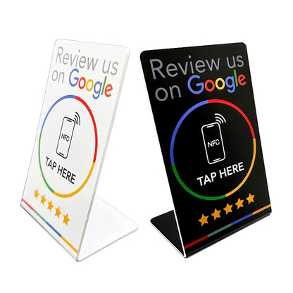 Revvu NFC Review Stand - Effortless Google Reviews at Your Fingertips