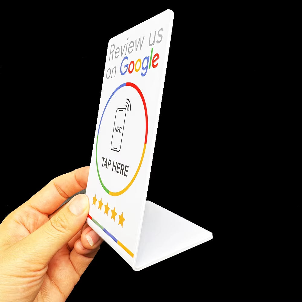 Revvu NFC Review Stand - Effortless Google Reviews at Your Fingertips