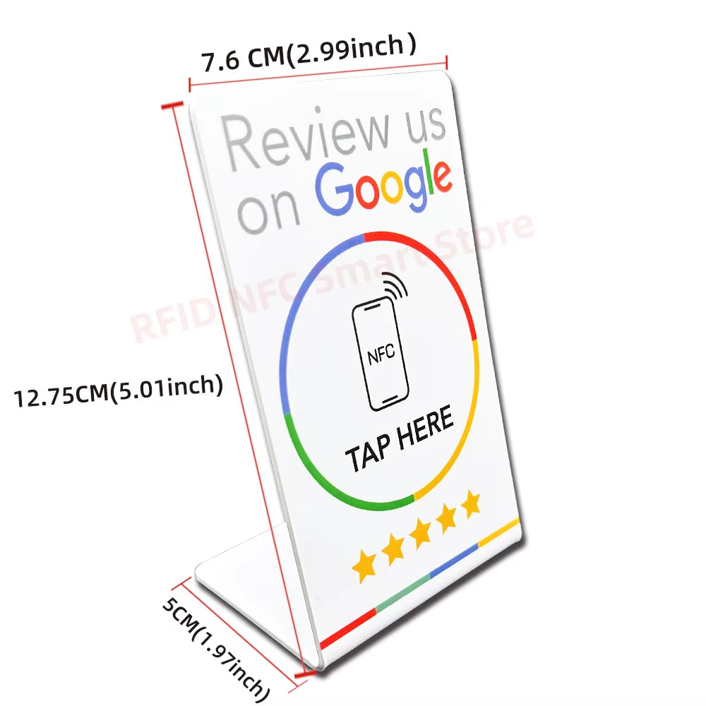 Revvu NFC Review Stand - Effortless Google Reviews at Your Fingertips