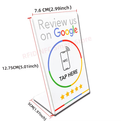 Revvu NFC Review Stand - Effortless Google Reviews at Your Fingertips